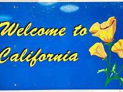 Photo : Panneau "Welcome California"
