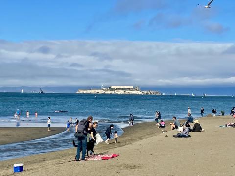 Plage à Crissy Field